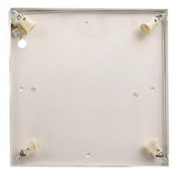 Loftlampe Tromsö, valnød, 50 x 50 cm, træ/glas