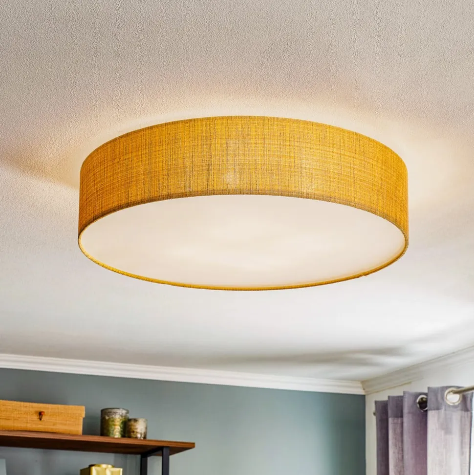 Loftlampe Turda, Ø 65 cm, guld