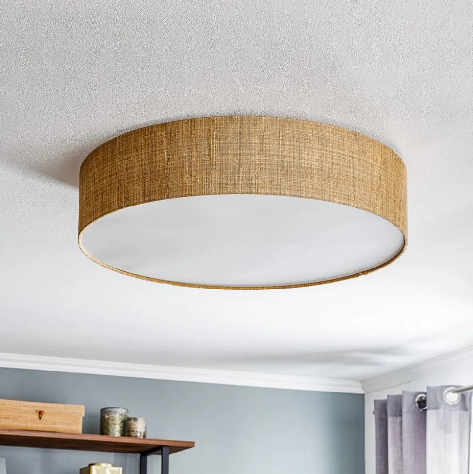 Loftlampe Turda, Ø 65 cm, guld