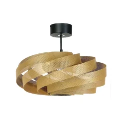 Loftlampe Vento, guldfarvet, Ø 50 cm