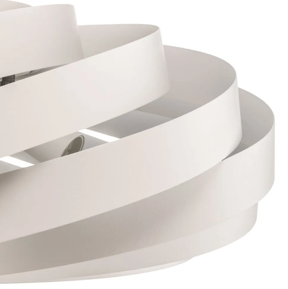 Loftlampe Vento, hvid, Ø 60 cm, metal, E27