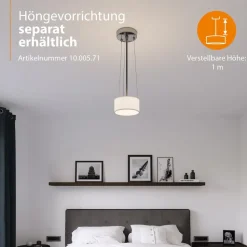 Loftslampe Ceiling Dream, Ø 40 cm, tekstil, hvid