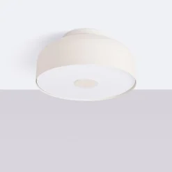 Loftslampe CLARO, beige, Ø 30 cm, metal, 4 x E27