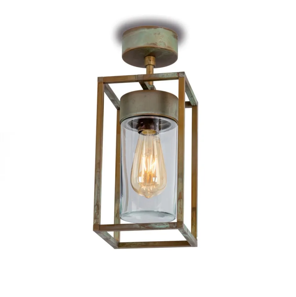Loftslampe Cubic³ 3367 messing antik/klar
