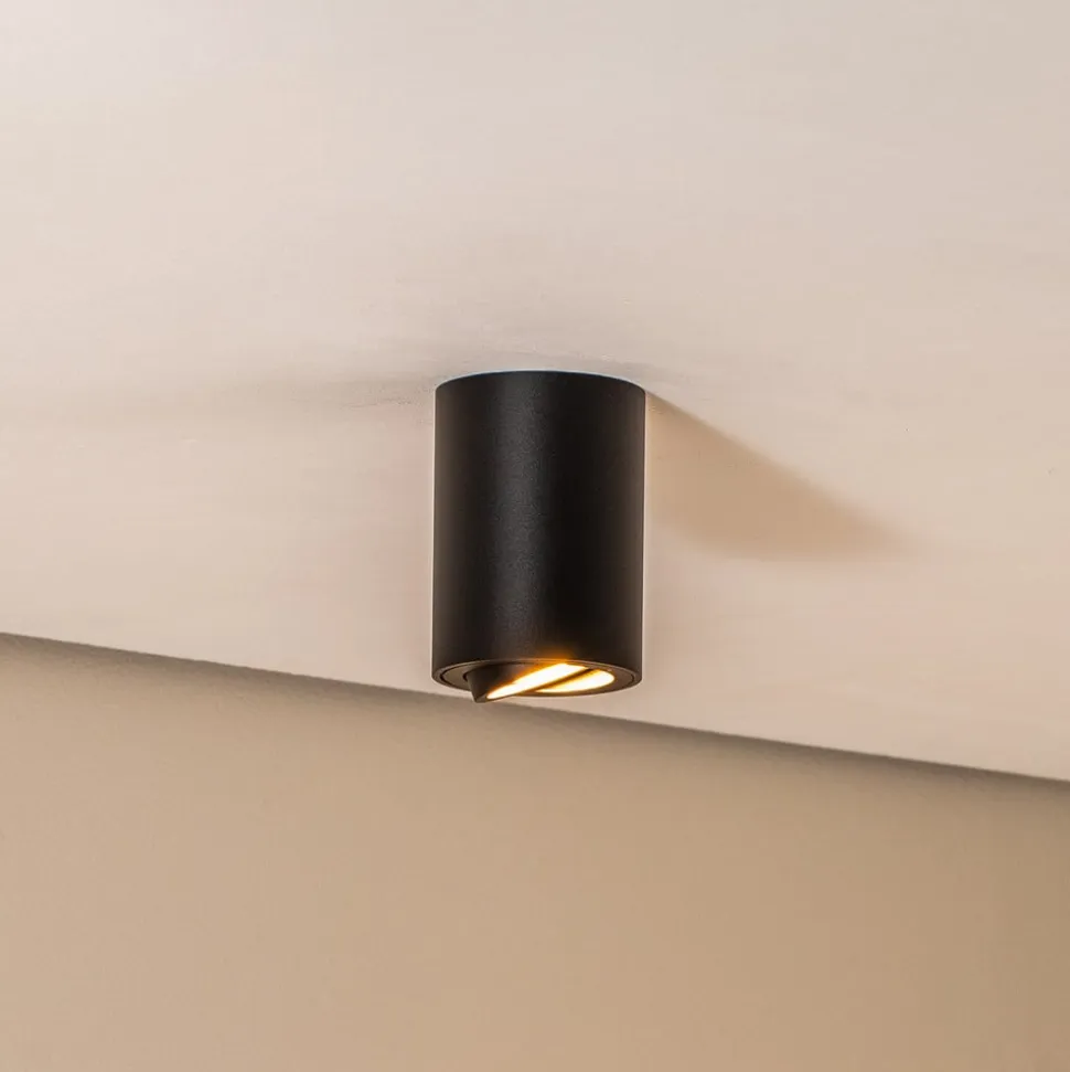 Loftspot Bima, rund sort
