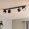 Loftspot Bot, sort, 4 lyskilder
