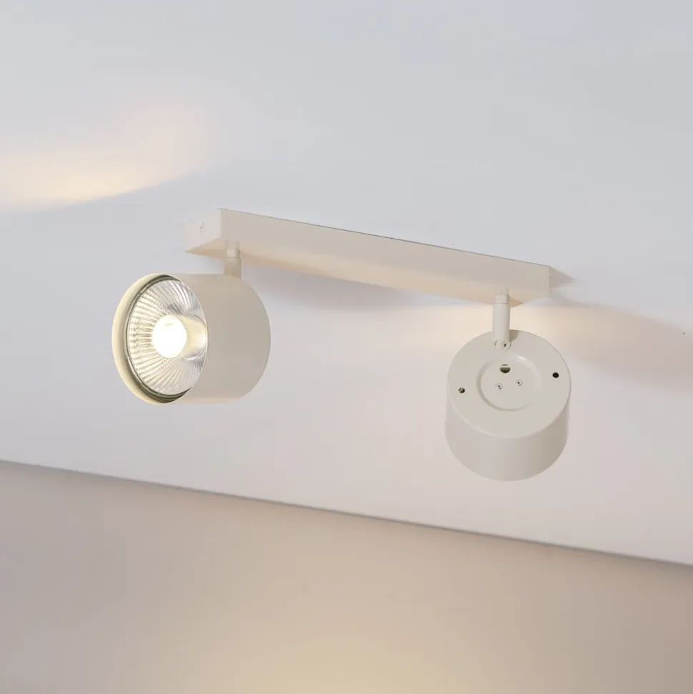 Loftspot Chloe justerbar med 2 lyskilder, beige