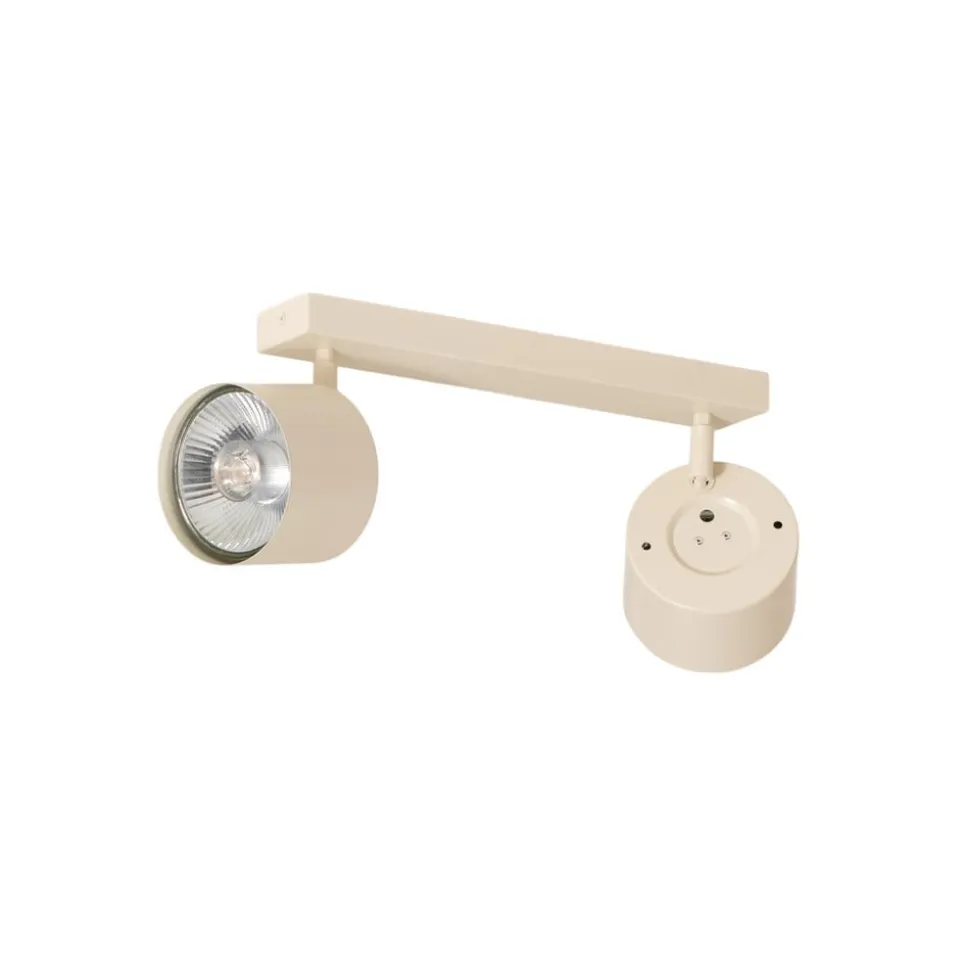 Loftspot Chloe justerbar med 2 lyskilder, beige