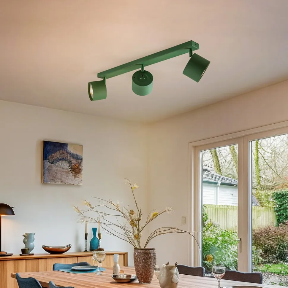Loftspot Chloe justerbar med 3 lyskilder, grøn