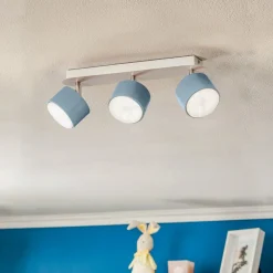Loftspot Cloudy med 3 lyskilder, blå