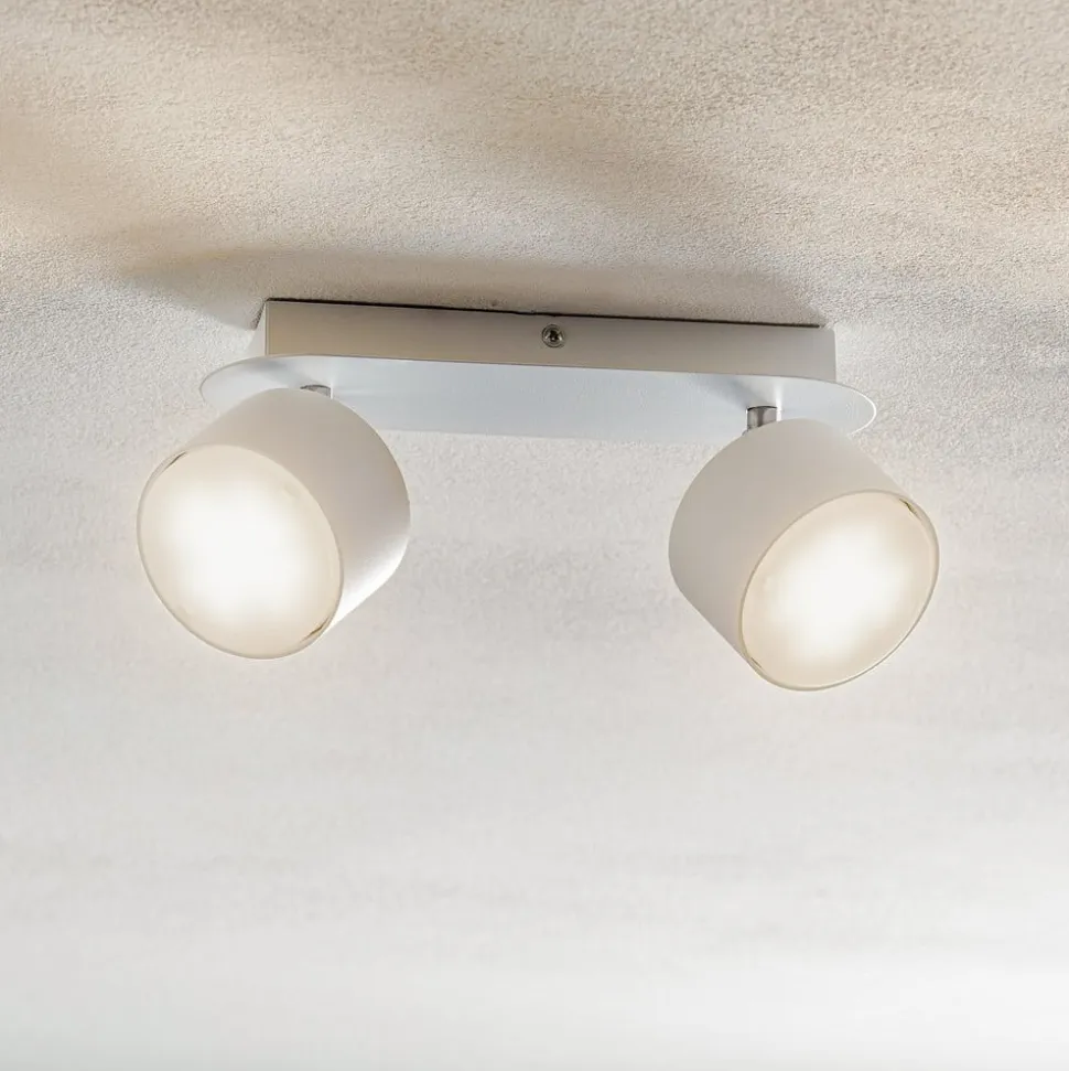Loftspot Cloudy med 2 lyskilder, hvid