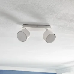 Loftspot Cloudy med 2 lyskilder, hvid