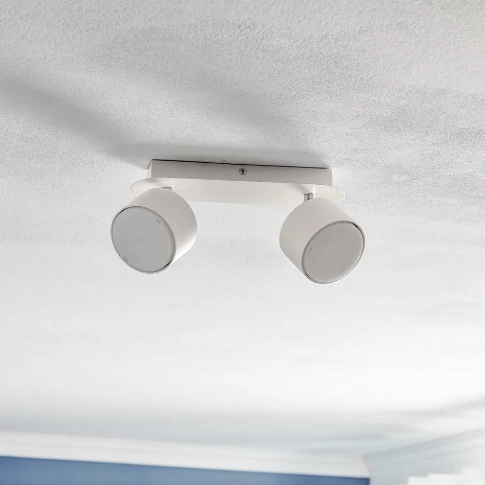 Loftspot Cloudy med 2 lyskilder, hvid