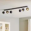 Loftspot Flame, sort, 6 lyskilder