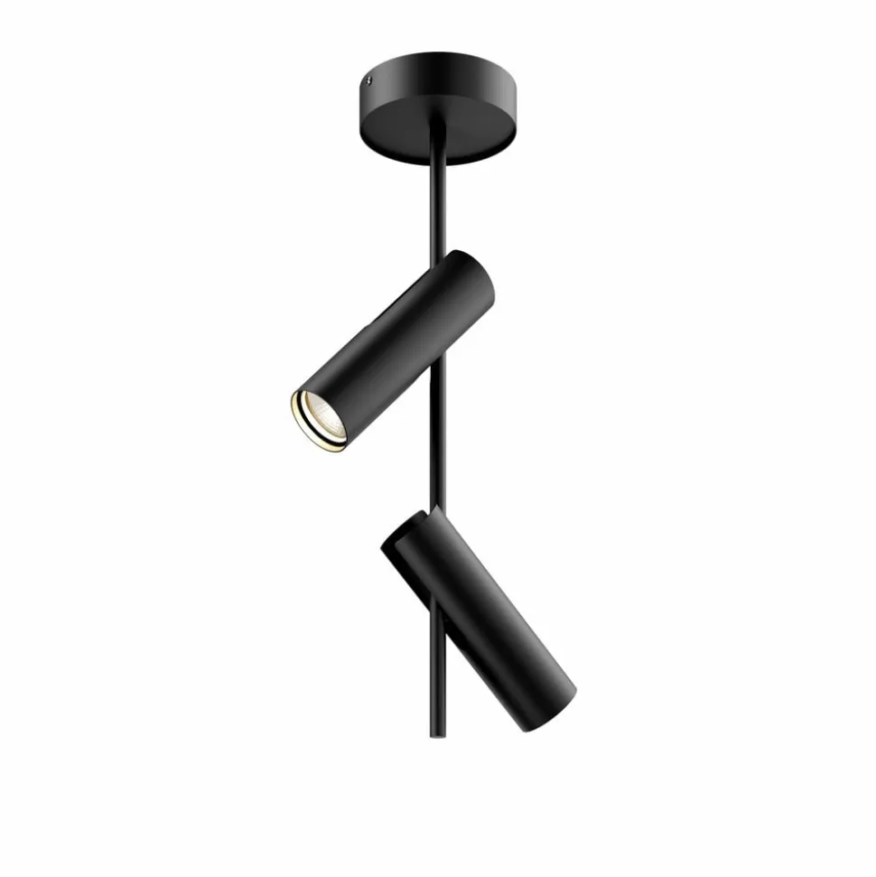 Loftspot Leda 2, 2 lyskilder, sort