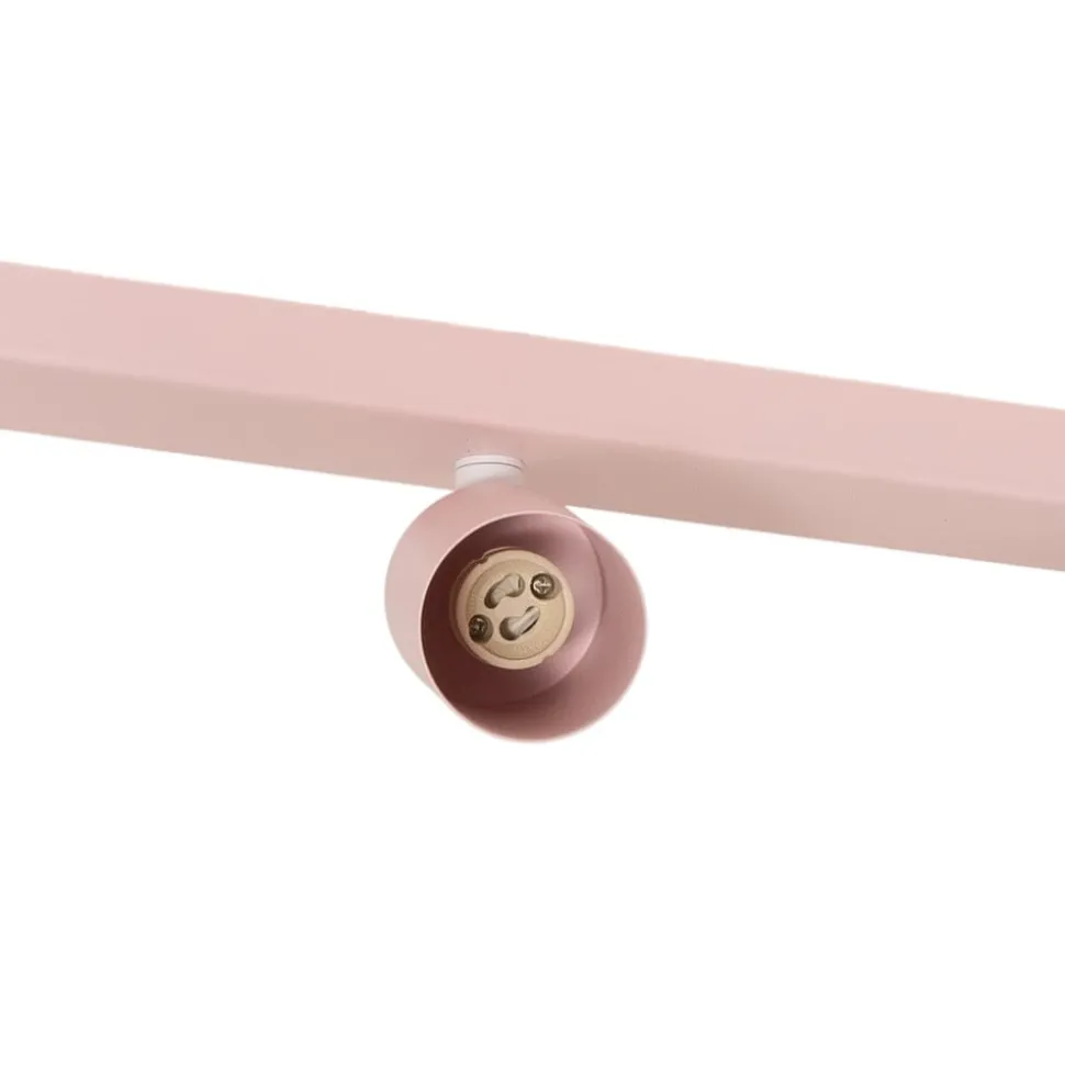 Loftspot Livia, lyserød, 52 cm, 3 lyskilder, metal, GU10