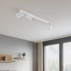 Loftspot Mono III, 3 lyskilder, hvid, 84 cm lang, GU10
