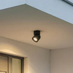 Loftspot Oscar, sort, aluminium, højde 13,5 cm, GU10
