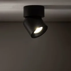 Loftspot Oscar, sort, aluminium, højde 13,5 cm, GU10