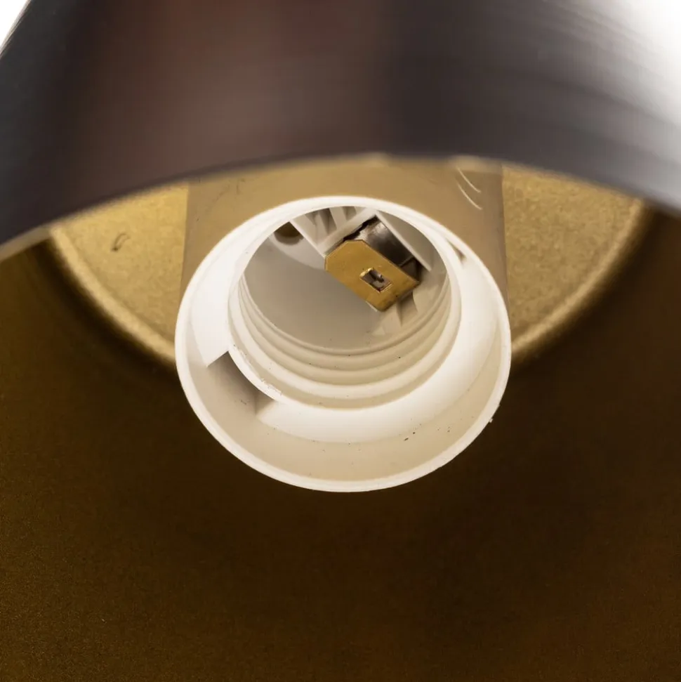 Loftspot Prism, 1 lyskilde, sort/guld