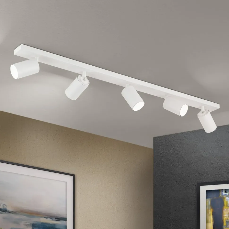 Loftspot Sean, hvid, 5 lyskilder, aluminium, GU10
