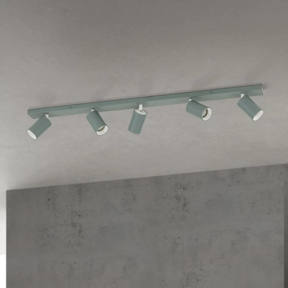 Loftspot Sean, lysegrøn, 5 lyskilder, aluminium, GU10