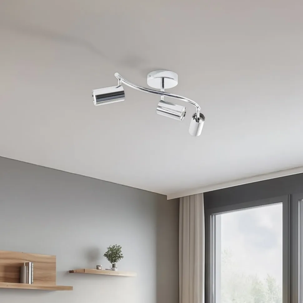 Loftspot, spot, krom, 3 lyskilder