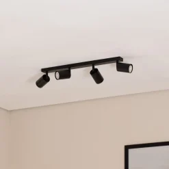 Loftspot Zoom, 4 lyskilder, sort