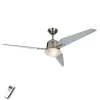 Loftsventilatoren Eco Aciatos, sølg, 132 cm