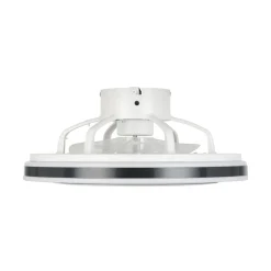 Loftventilator Almeria LED CCT, hvid/sort