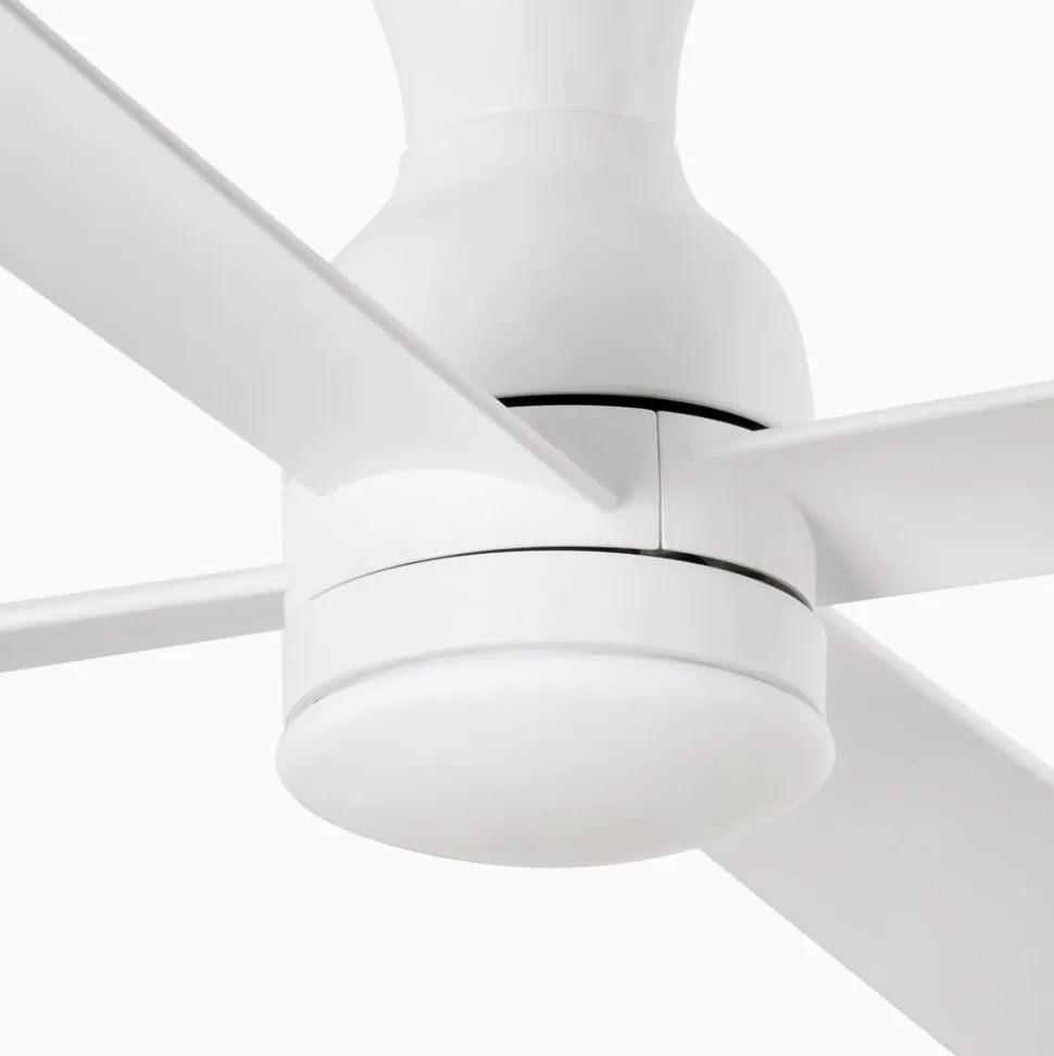 Loftventilator Fraser M med LED-pære, DC, hvid