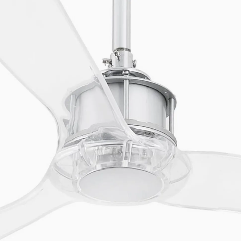 Loftventilator Just Fan M, krom/transparent