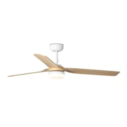 Loftventilator Punt M DC LED hvid/lys træ