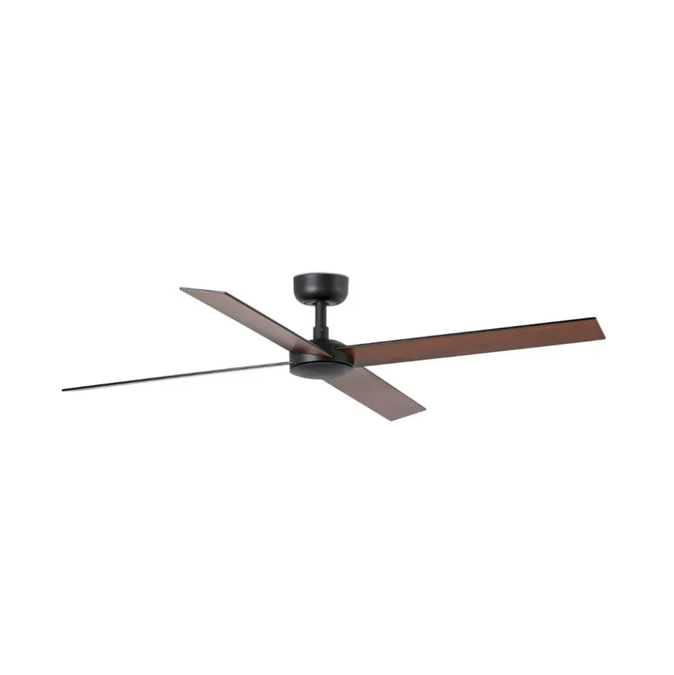 Loftventilator Rudder, DC-motor, støjsvag, Ø 132 cm, træ