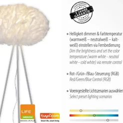 LOLA SMART Naomi LED-gulvlampe app CCT RGB