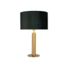 London bordlampe, messing/grøn