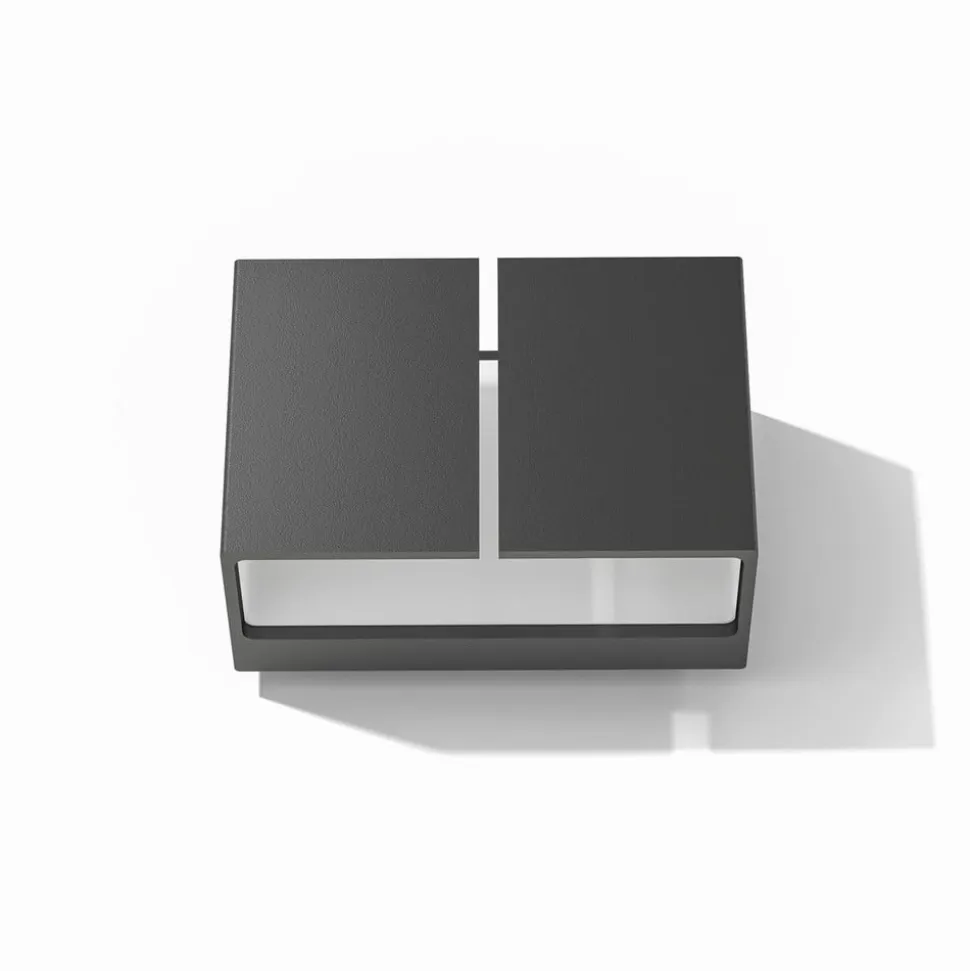 LOOM DESIGN Ask udendørs LED-væglampe op/ned sort