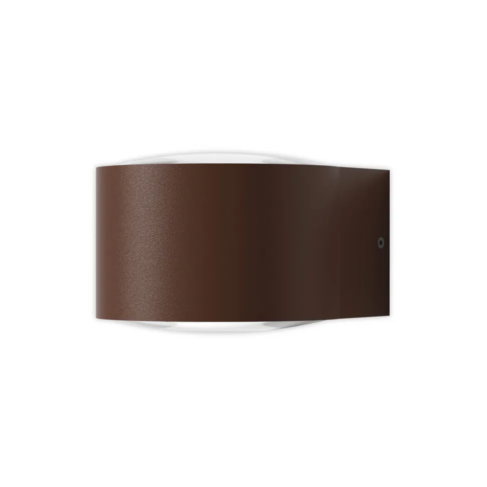 LOOM DESIGN Frey LED-væglampe IP65 2x6W corten