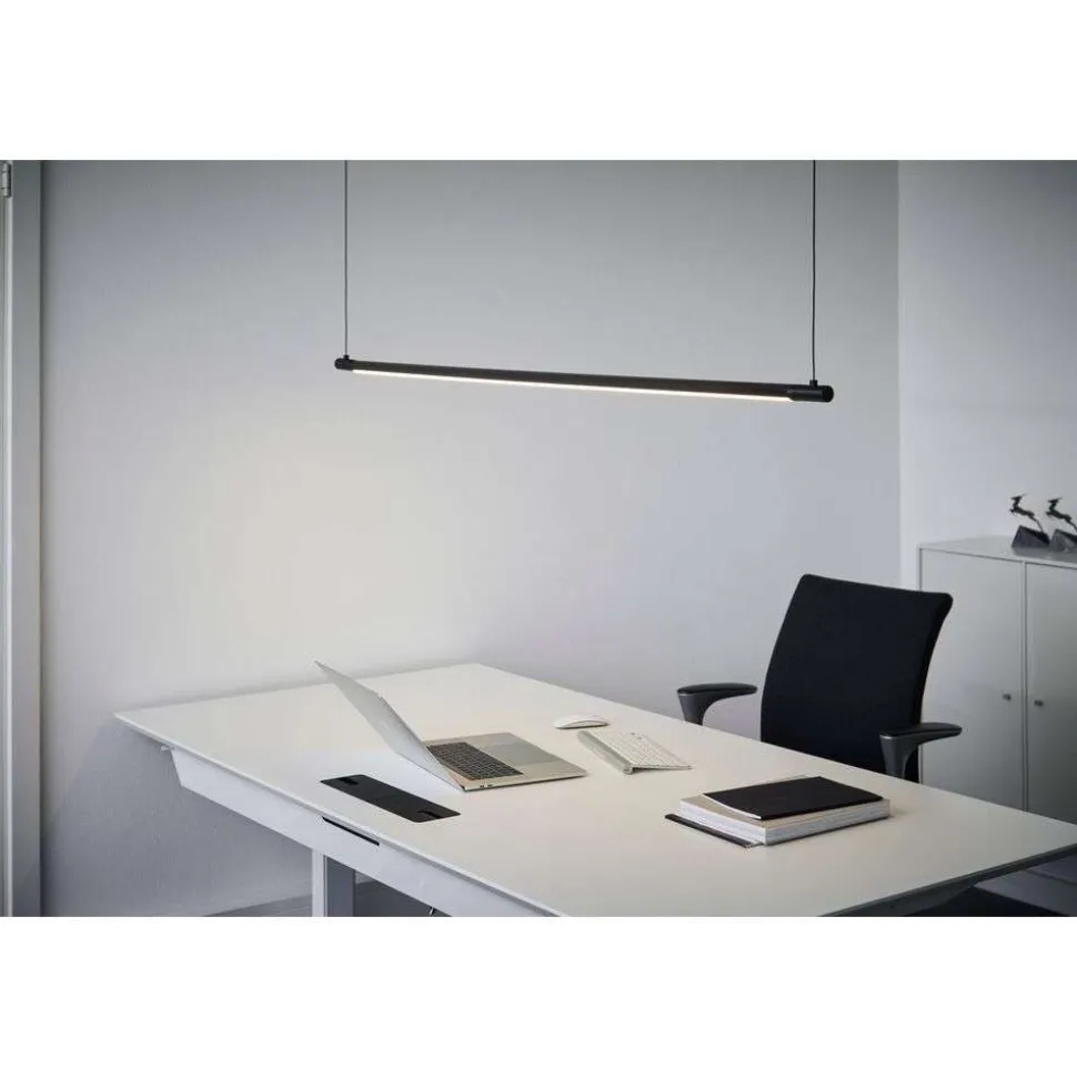 LOOM DESIGN LED-pendellampe Straw 150, sort, aluminium
