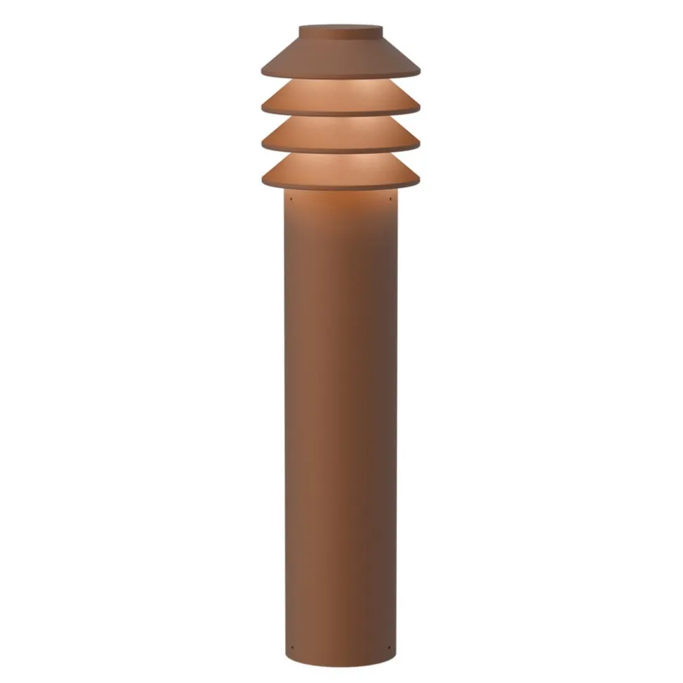 Louis Poulsen Bysted Garden, 53 cm, fodplade, corten, 927