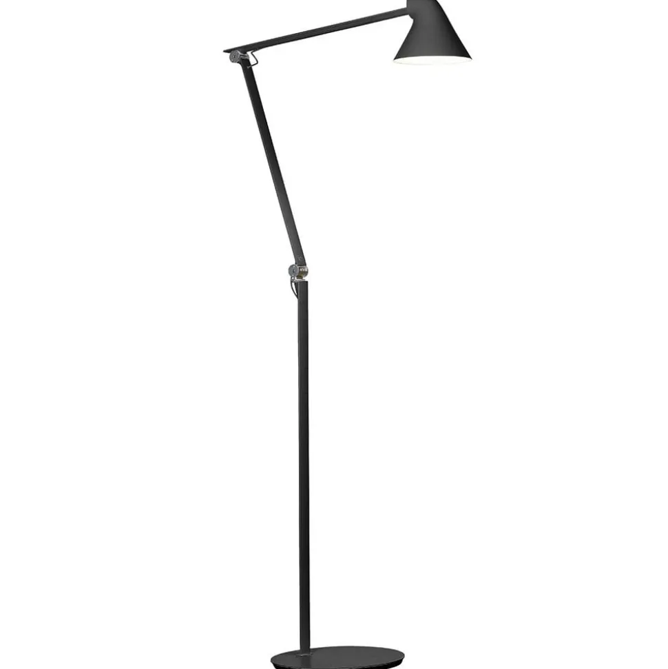 Louis Poulsen NJP LED-gulvlampe 2.700 K, sort