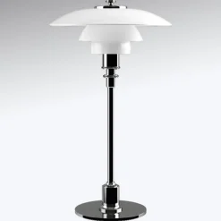 Louis Poulsen PH 2/1 bordlampe, højglans forkromet