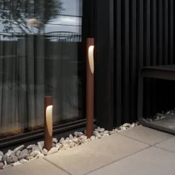 Louis Poulsen sokkellampe Flindt 930 corten 35cm base adapter