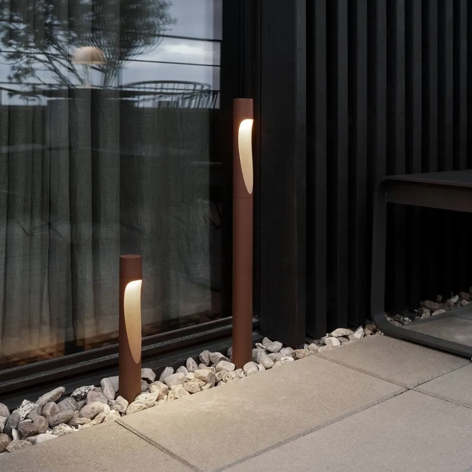 Louis Poulsen sokkellampe Flindt 927 corten 35cm base adapter