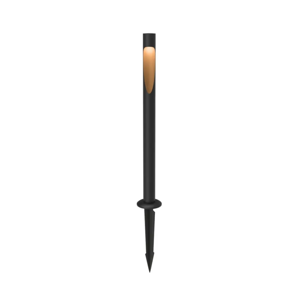 Louis Poulsen Vejlampe 827 70cm sort jordlampe 24V