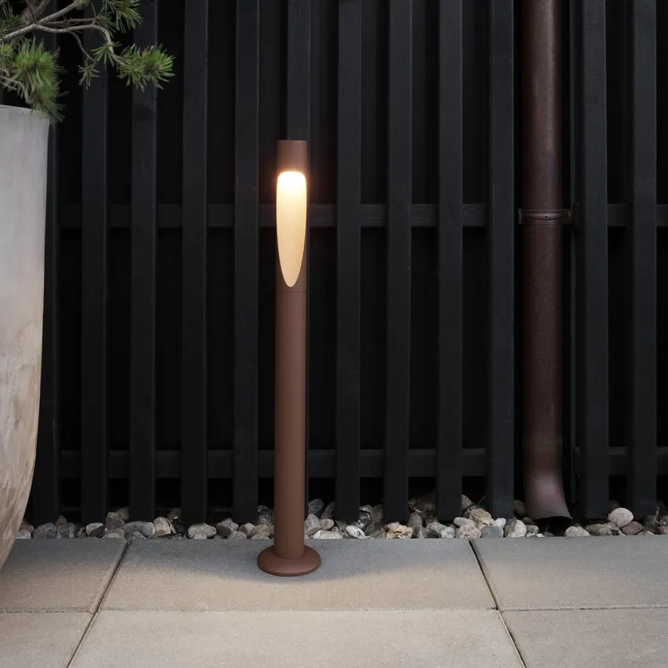 Louis Poulsen vejlampe Flindt, 930, corten 70 cm base 24 V