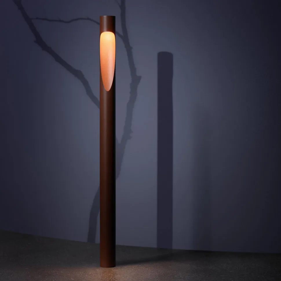 Louis Poulsen vejlampe Flindt, 927, corten 70 cm base 24 V