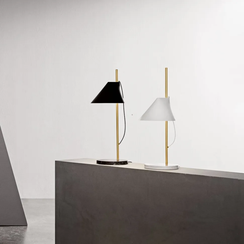 Louis Poulsen Yuh Brass marmor-bordlampe, sort