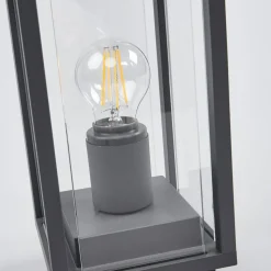 Lucande Annalea sokkellampe, 35 cm, antracit, IP54