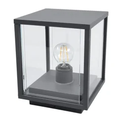 Lucande Annalea sokkellampe, 55 cm, antracit, IP54